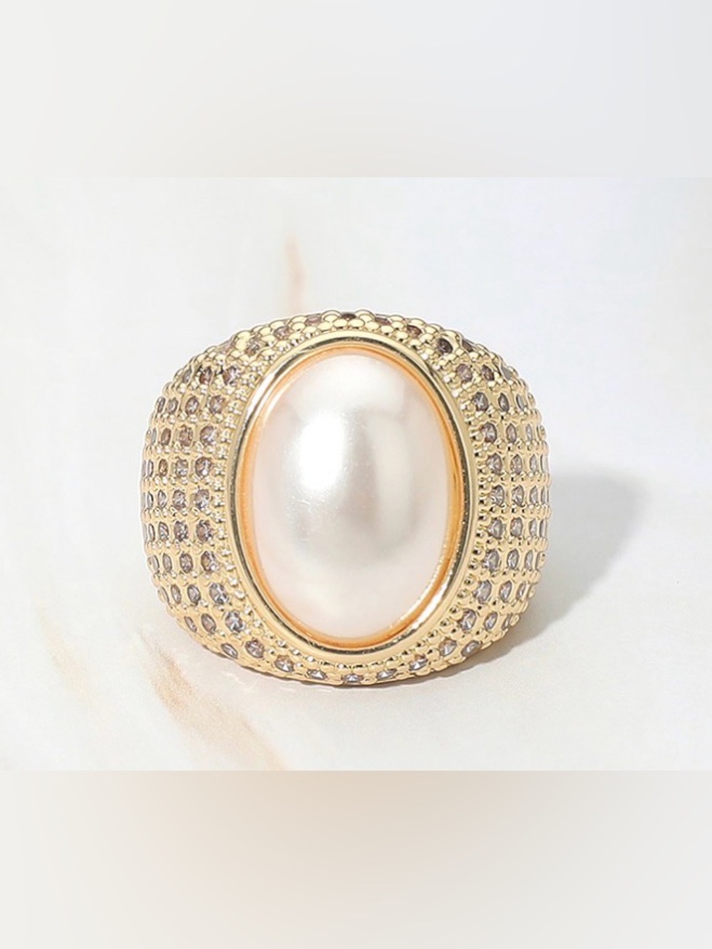 Pearl Dome Ring - Women Jewelry